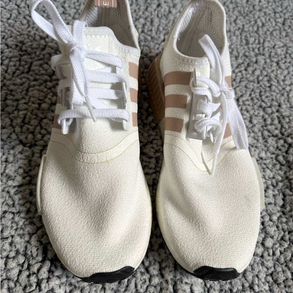 Adidas White and Tan Athletic Shoes - Picture 2 of 6